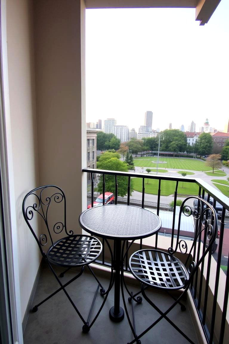 Chic Metal Bistro Set - 24 Outdoor Furniture Ideas