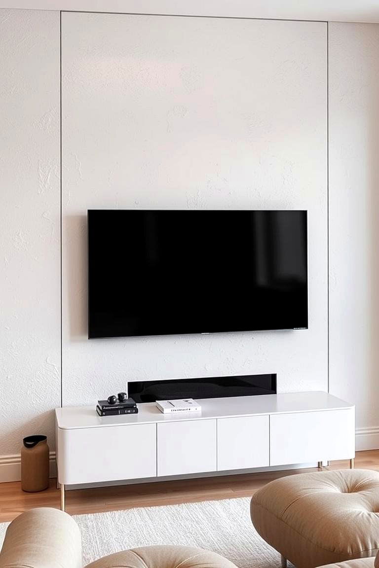 Chic Minimalist Texture - 24 Tv Accent Wall Ideas