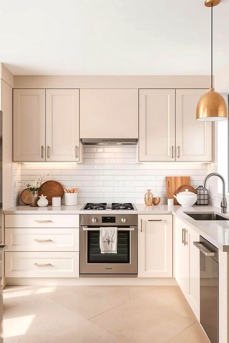 Chic Neutrals - 24 Kitchens With Beige Kitchen Cabinets