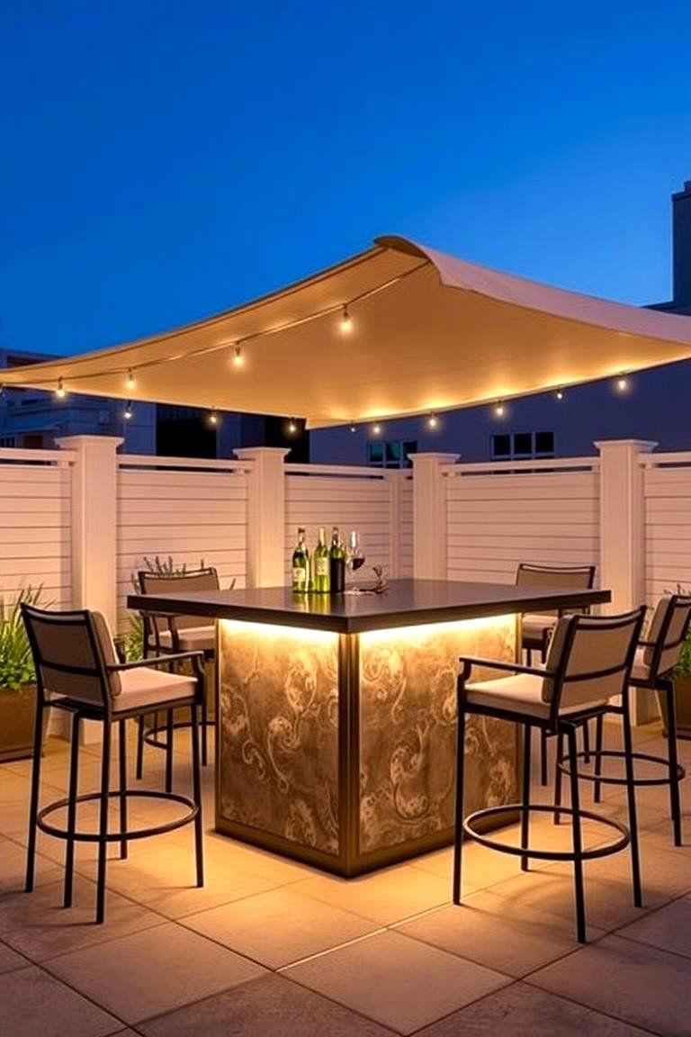 Chic Outdoor Bar Table - 24 Garden Furniture Ideas