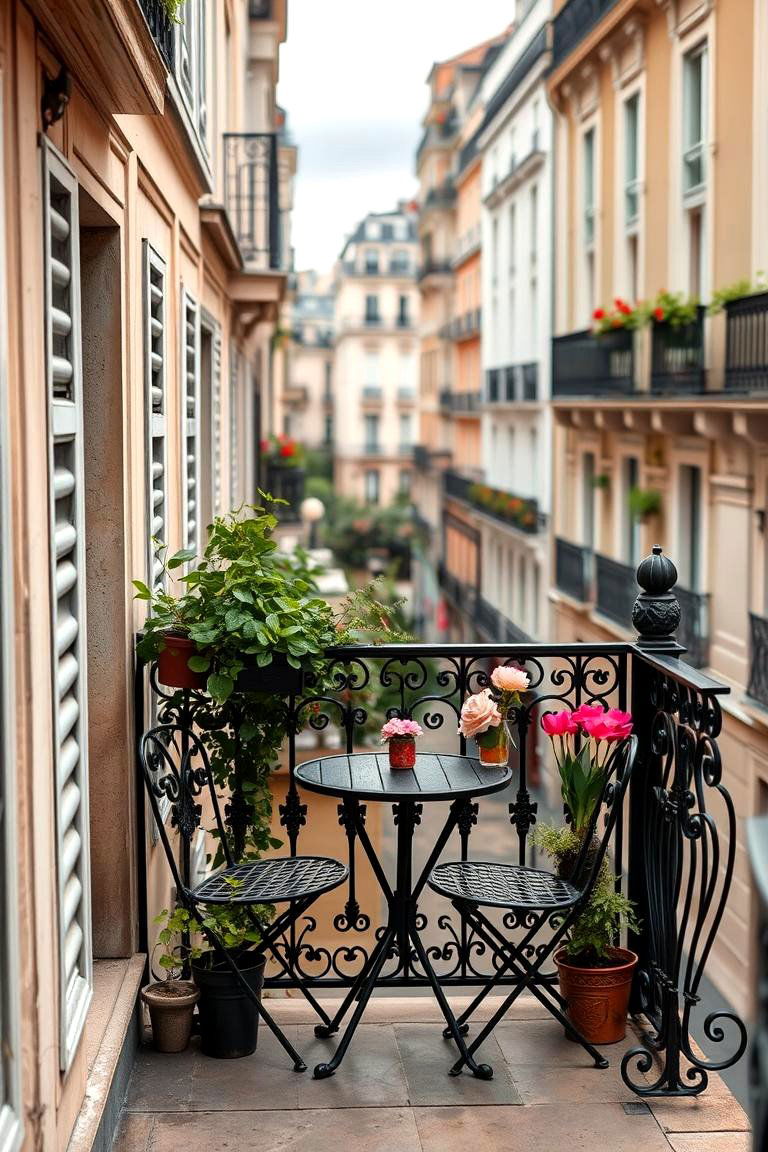 Chic Parisian Flair - 24 French Balcony Ideas