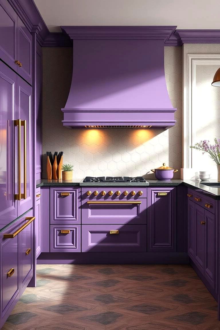 Chic Purple Appliances for a Regal Touch - 24 Kitchen With Colored Appliances Ideas