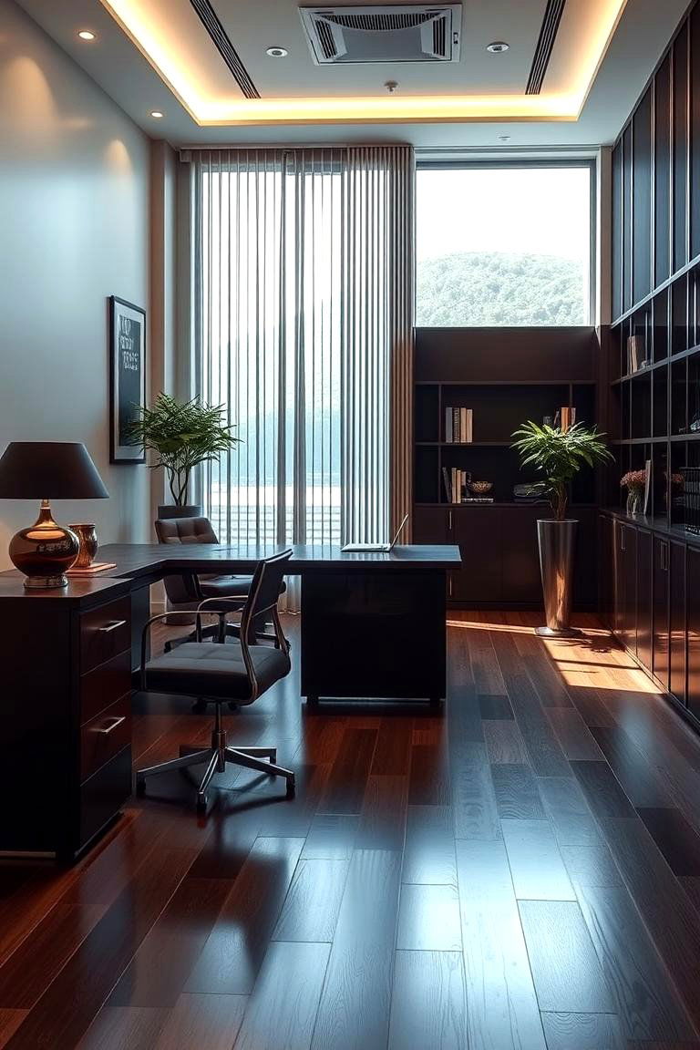 Chic Urban Aesthetics - 24 Dark Walnut Floors for Rooms