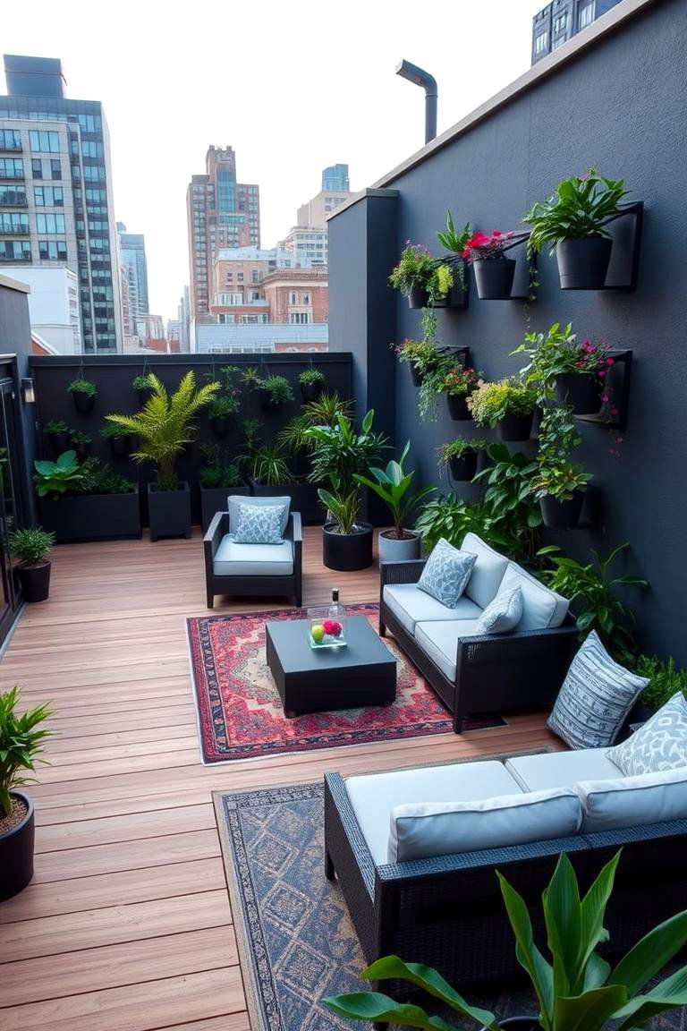 Chic Urban Terrace - 24 Deck and Patio Combination Ideas