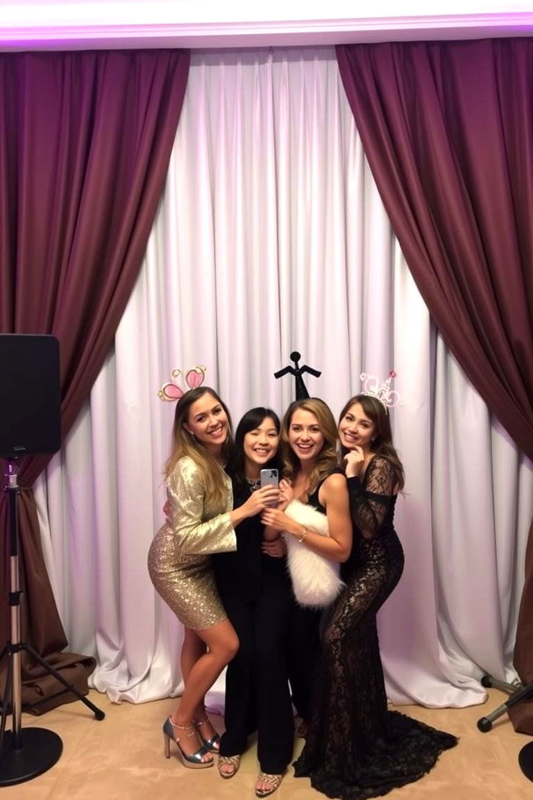 Chic Wedding Photo Booth - 24 Glamorous Wedding Ideas