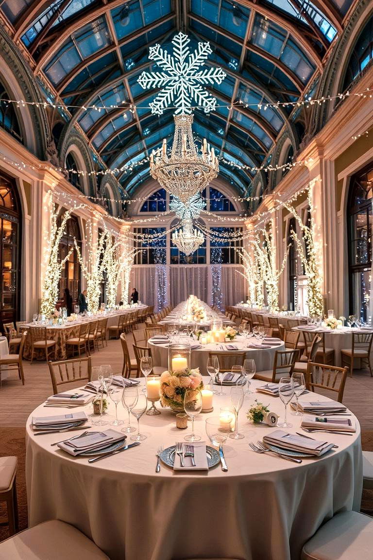 Chic Winter Wonderland Reception - 24 Winter Wedding Ideas