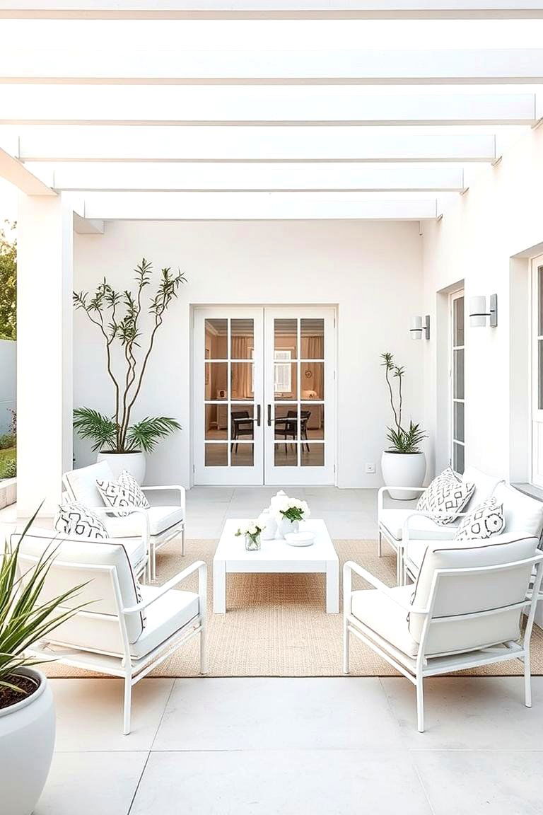 Chic and Sleek Minimalist Design - 24 Outdoor Living Room Ideas