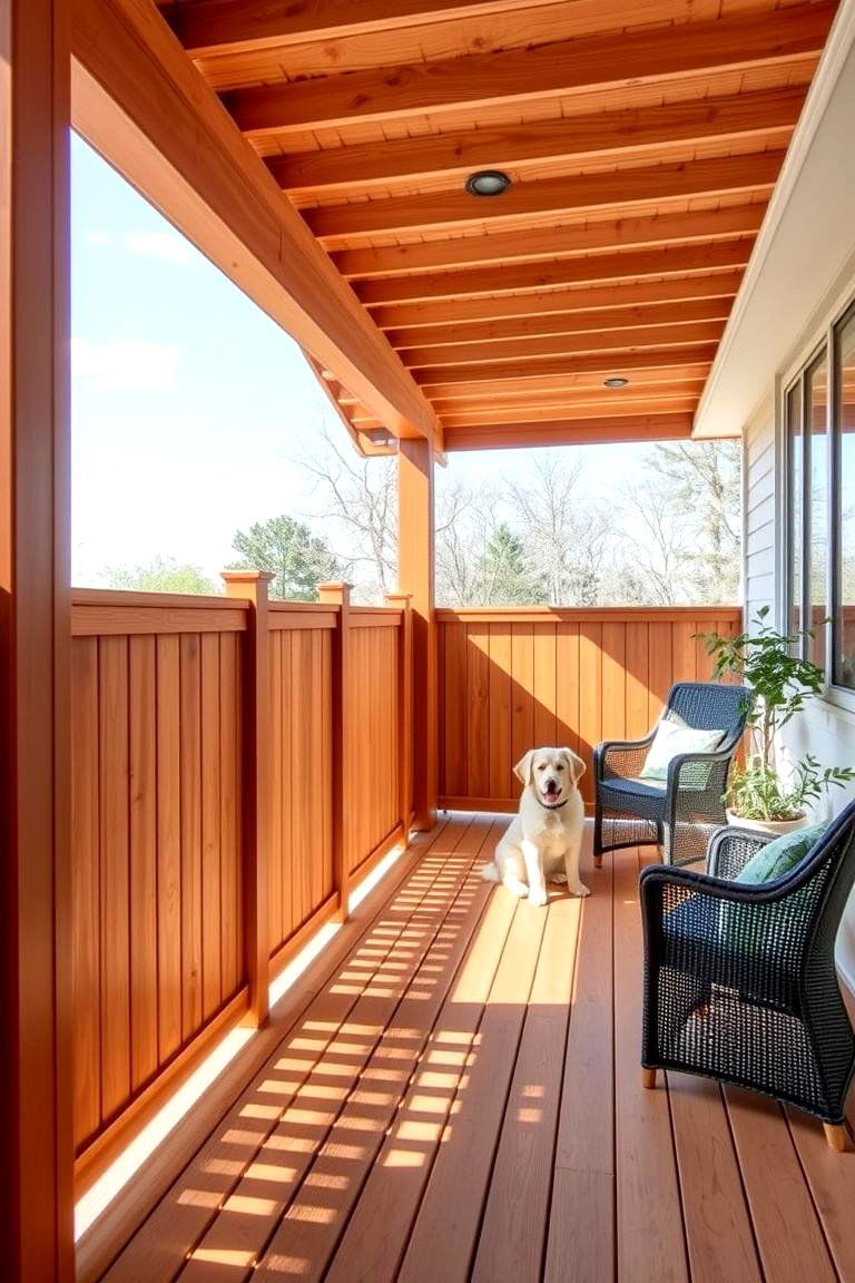 Child and Pet Safety - 24 Deck With Privacy Wall