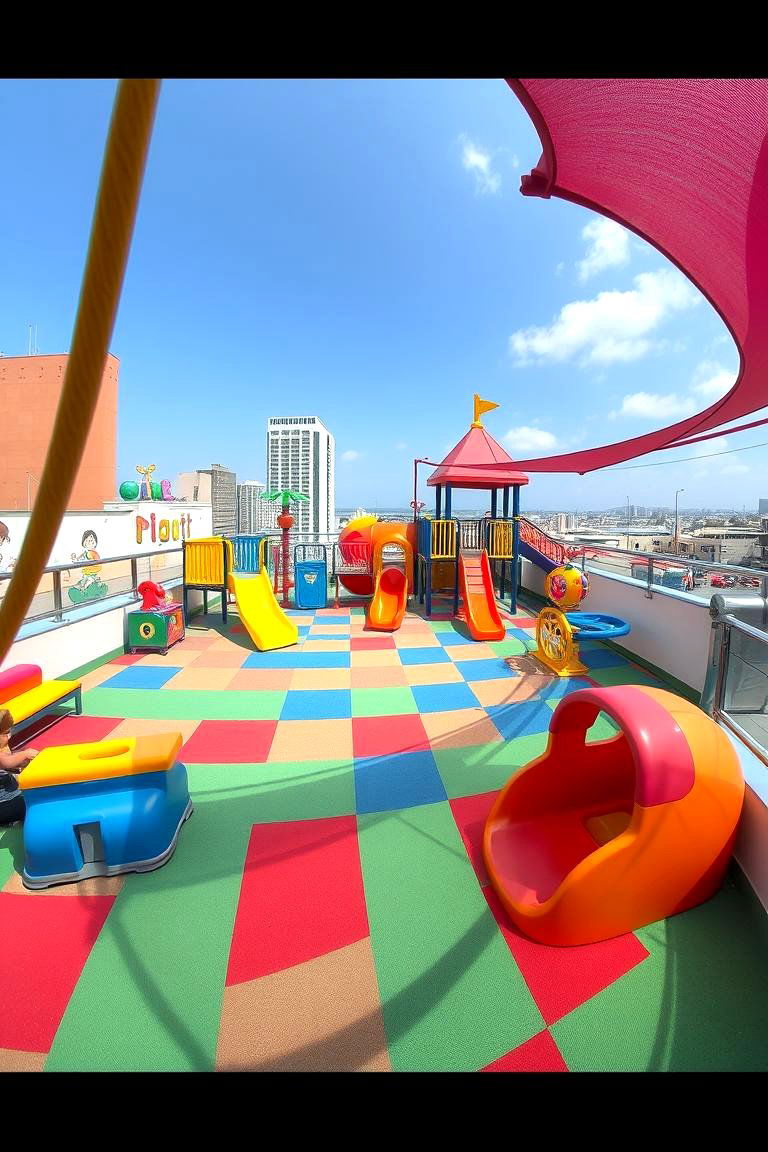 Childrens Play Zone - 24 Residential Rooftop Design Ideas
