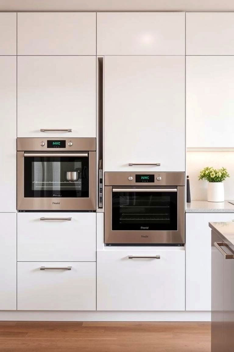 Choose Built In Appliances - 24 Minimalist Kitchen Ideas
