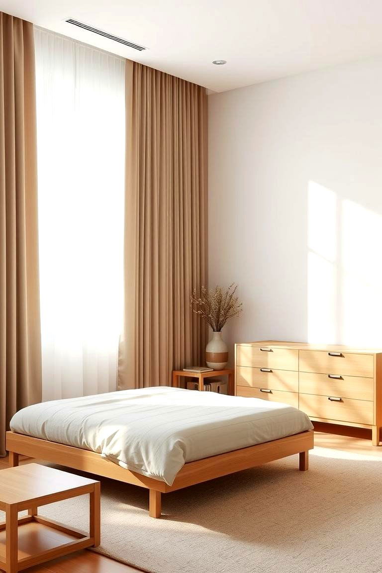 Choose Furniture with Clean Lines - 24 Minimalist Bedroom Ideas