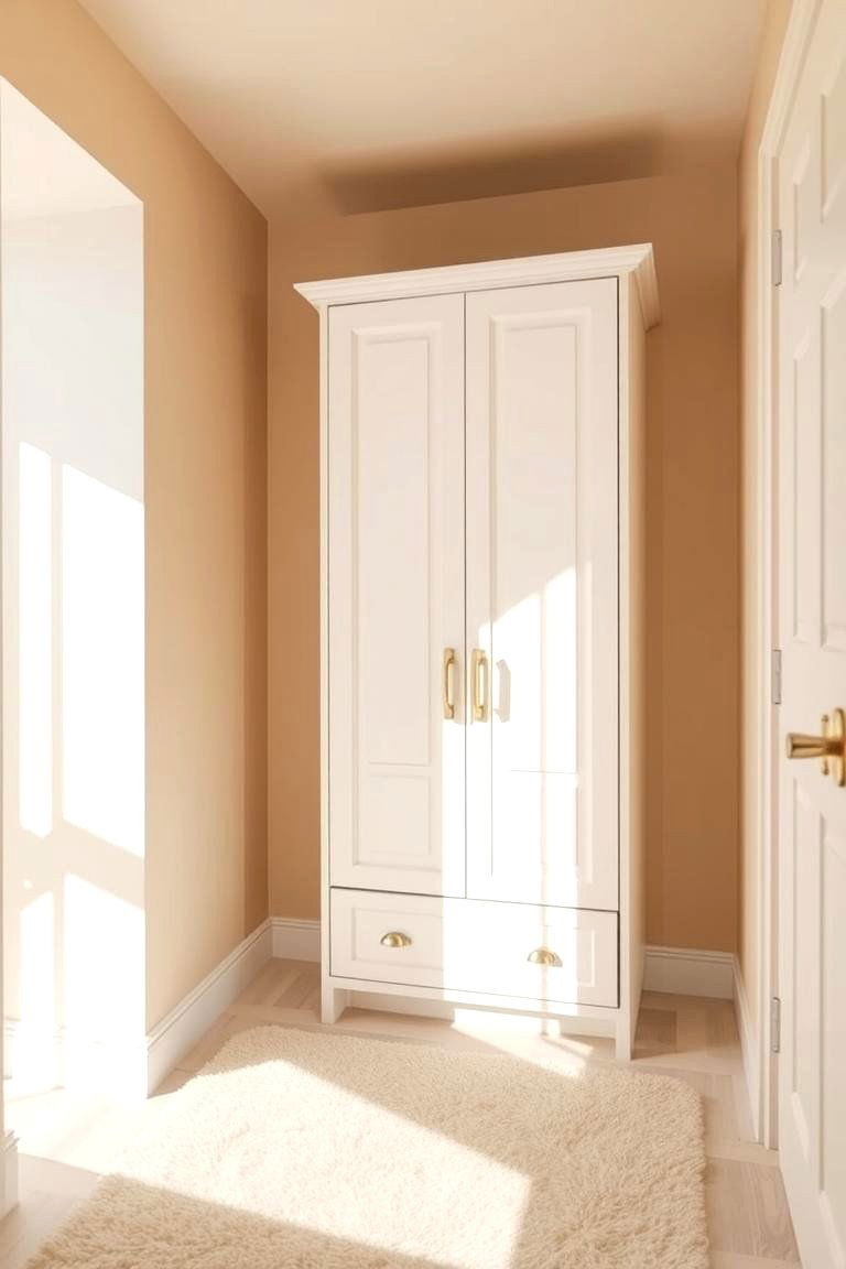 Choose Light and Neutral Colors - 24 Small Dressing Room Ideas