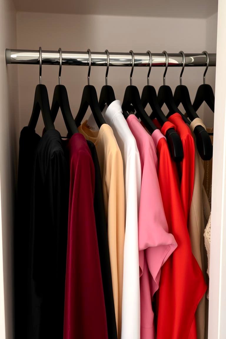 Choose Slimline Hangers - 24 Small Dressing Room Ideas