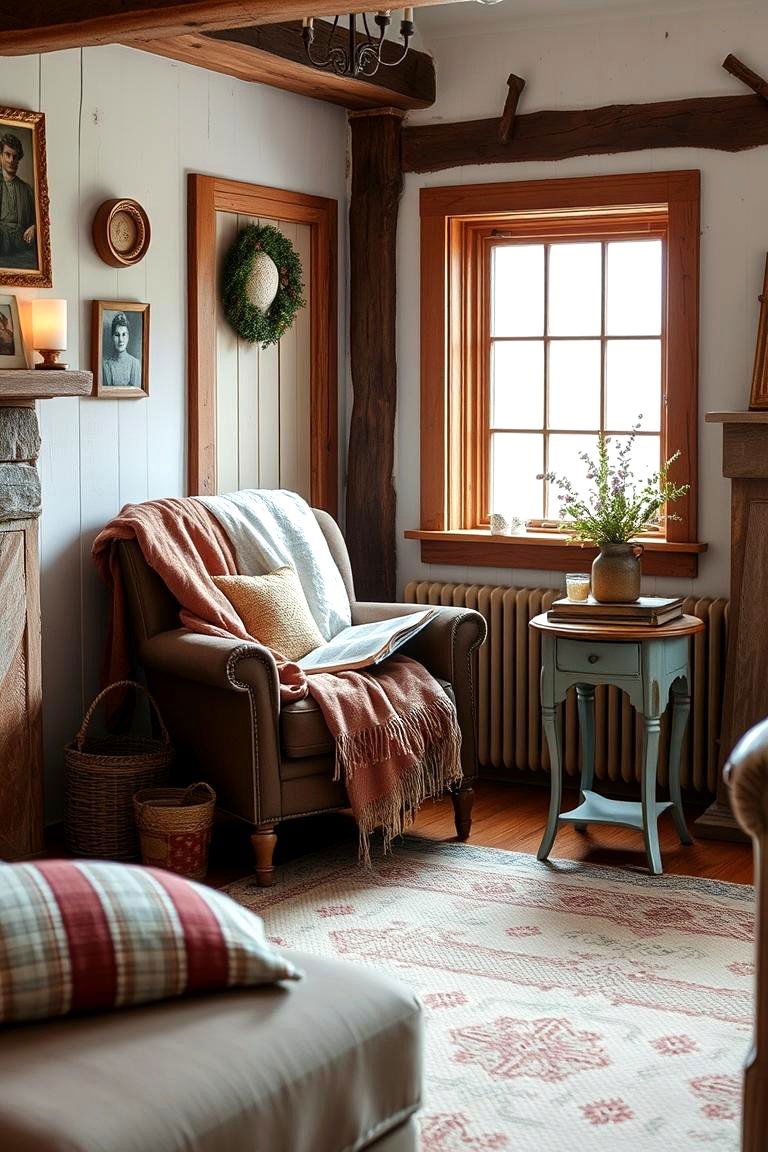 Choose Warm Neutral Tones - 24 Small Rustic Living Room Ideas