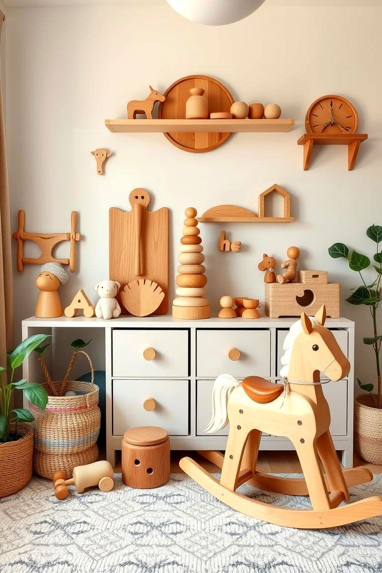 Choose Wooden and Bamboo Toys - 24 Green Nursery Ideas
