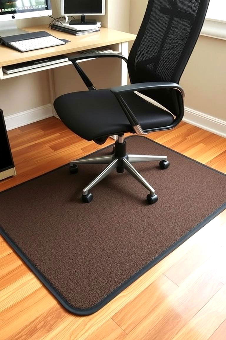 Choose a Comfortable Chair Mat - 24 Home Office Decor Ideas