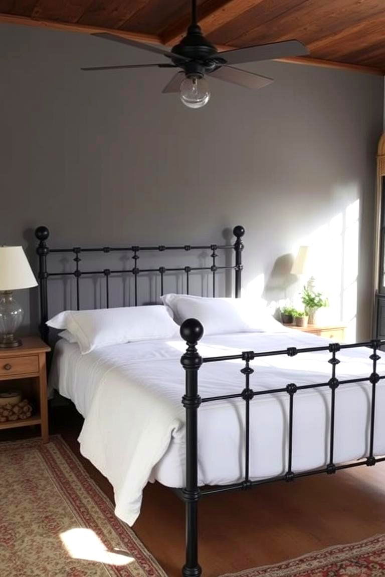 Choose a Simple Elegant Bed Frame - 24 Farmhouse Bedroom Ideas