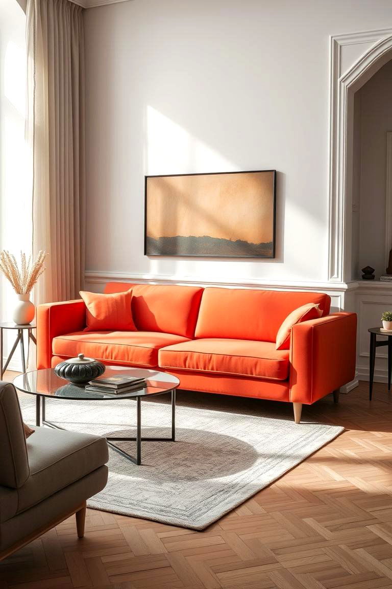 Choose a Statement Sofa for a Bold Impact - 24 Awkward Living Room Layout Ideas