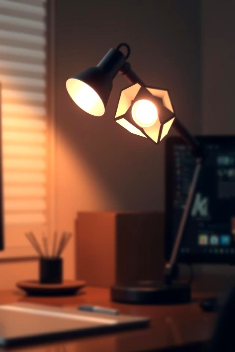 Choose a Unique Desk Lamp - 24 Home Office Decor Ideas