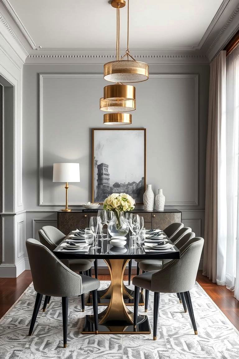 Choose an Elegant Color Palette - 24 Dining Room Design Ideas