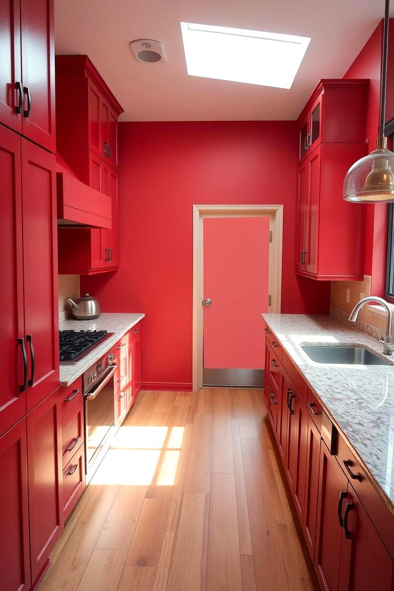 Choosing the Right Red Kitchen Flooring - 24 Red Kitchens