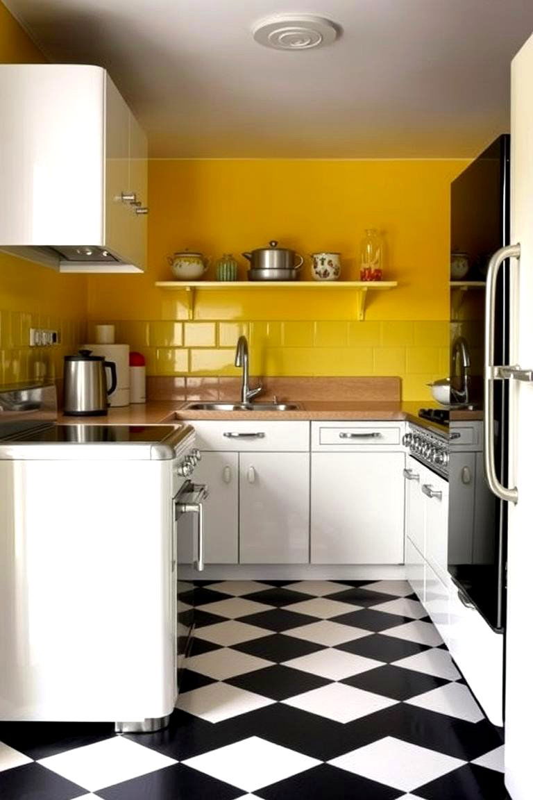 Chrome Accents - 24 1950s Kitchen Ideas