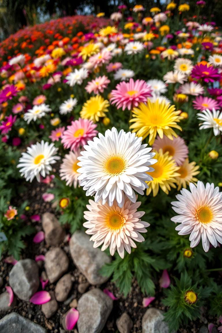 Chrysanthemum Bloom Garden - 24 Japanese Garden Ideas