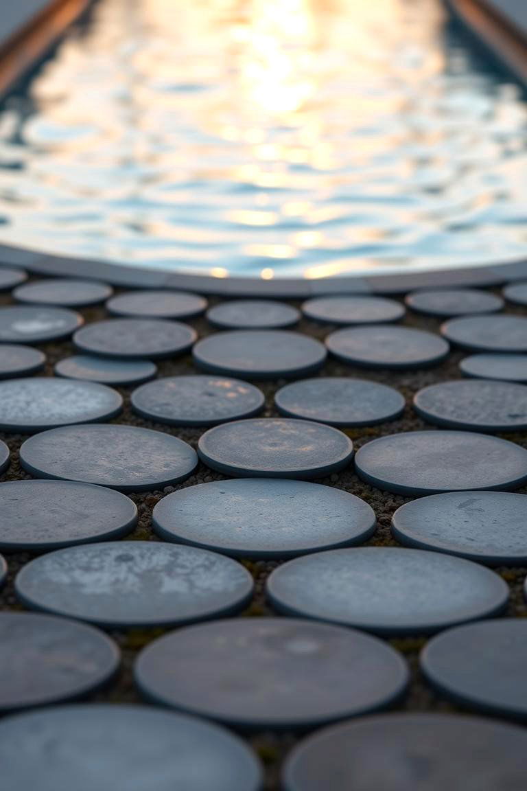 Circular Paver Layout for Fluidity - 24 Concrete Pavers Around Pool Ideas