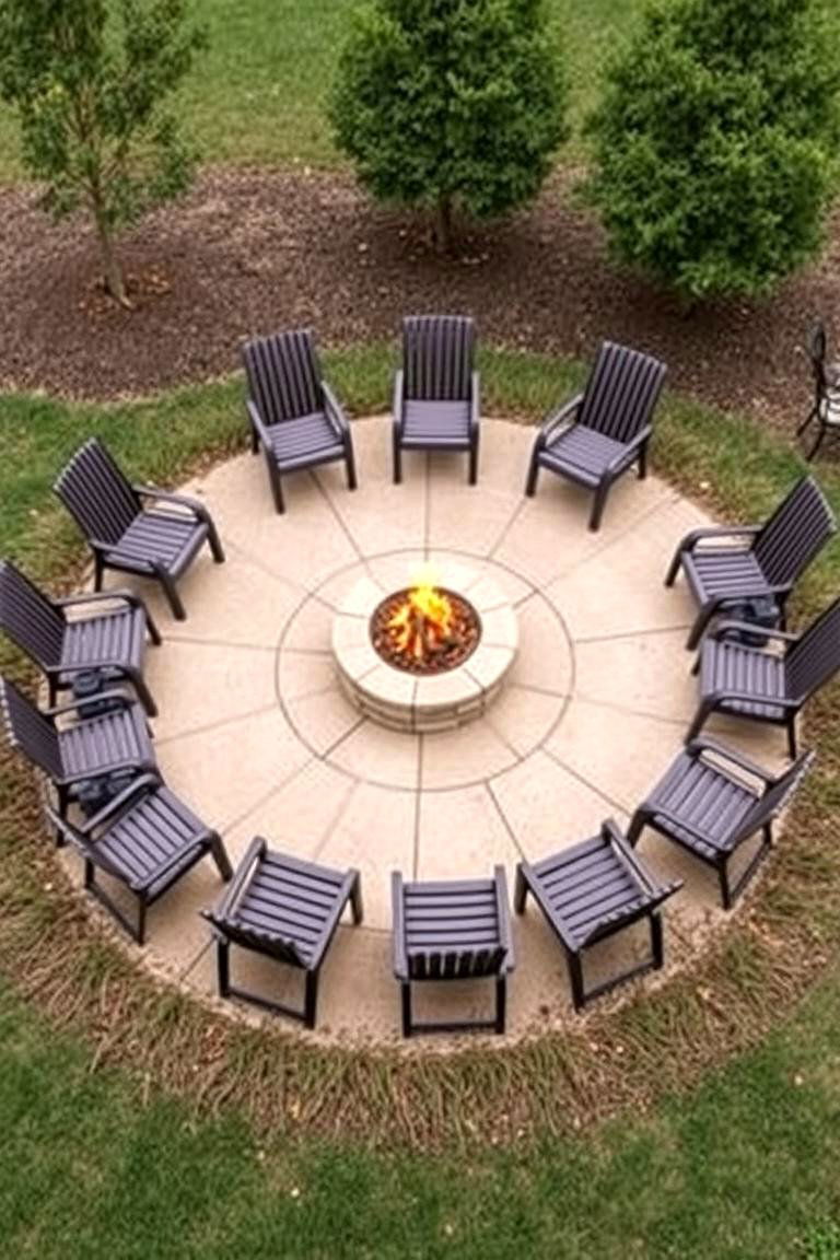 Circular Seating Arrangement - 24 Fire Pit Chair Ideas