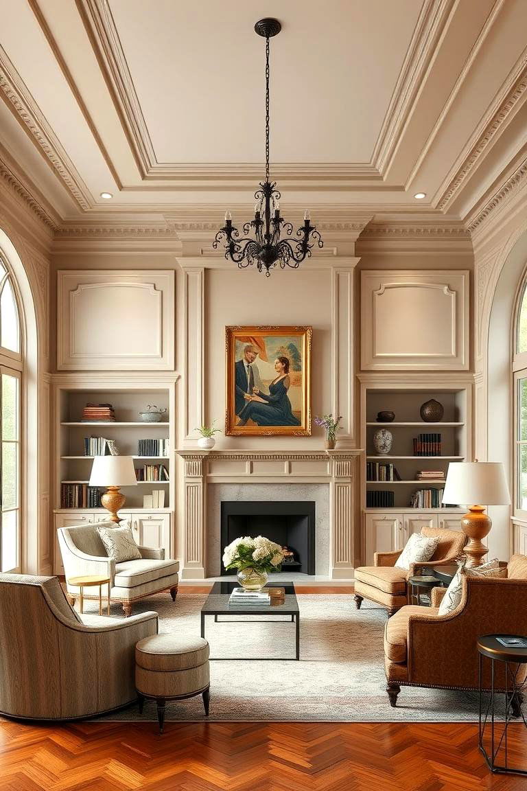 Classic Architectural Details - 24 Ralph Lauren Living Room Ideas