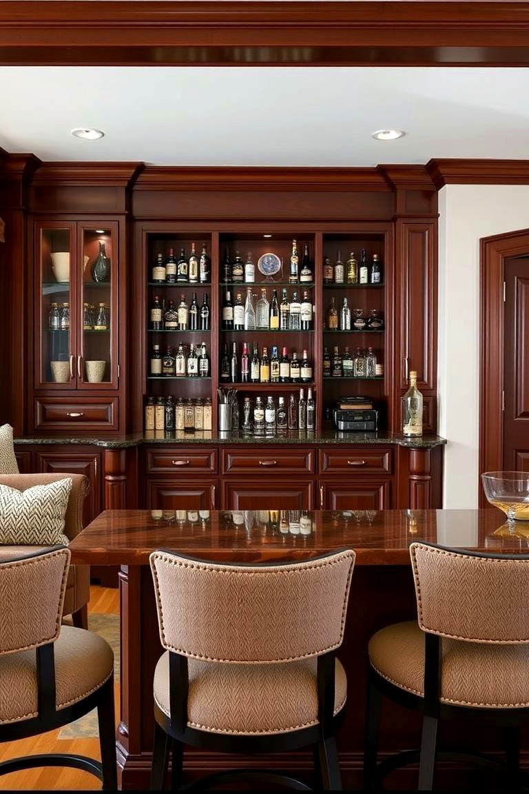 Classic Bar Setup - 24 Man Cave Ideas