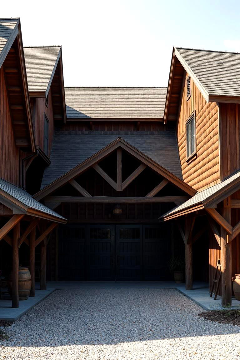 Classic Barn Style Garage - 24 Detached Garage Ideas