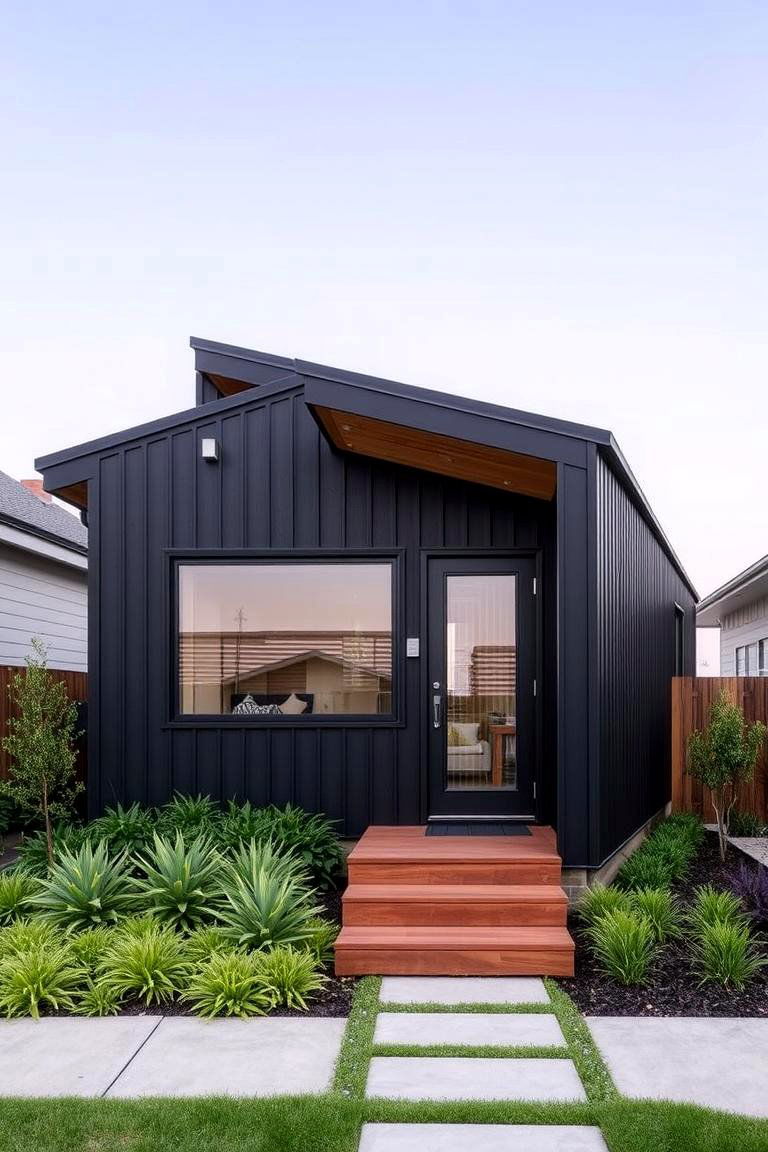 Classic Black for Bold Elegance - 24 Exterior House Color Schemes With Sage Green Siding