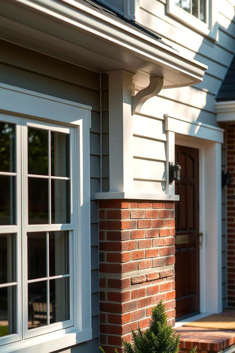 Classic Brick Accent - 24 Vinyl Siding and Brick Combinations