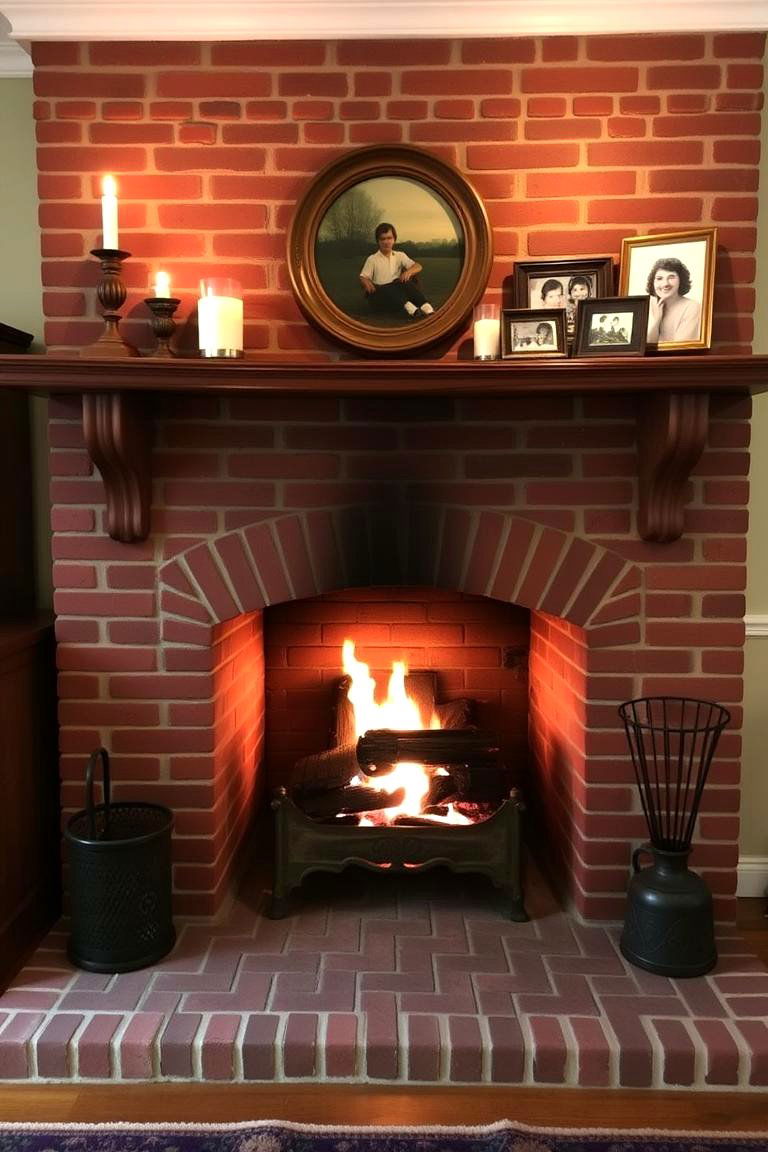 Classic Brick Fireplace - 24 Fireplace Ideas