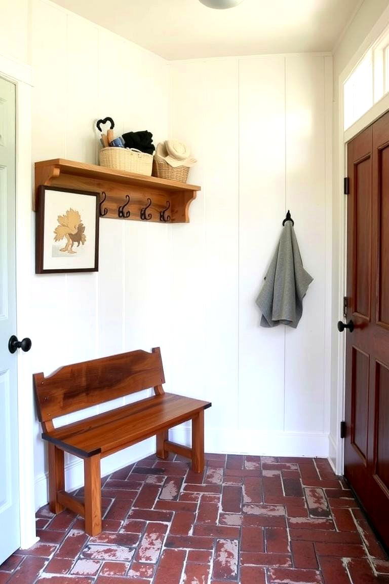 Classic Brick Flooring - 24 Mudroom Floor Ideas
