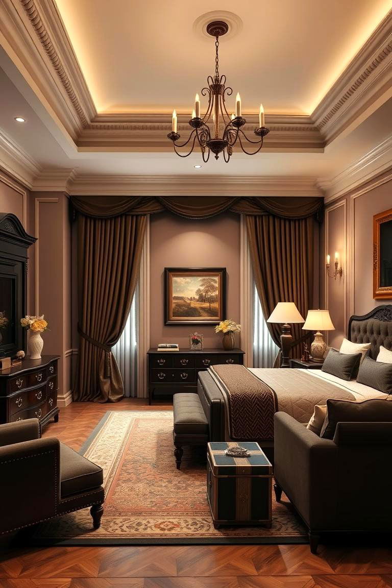 Classic Brown Elegance - 24 Brown Bedroom Ideas