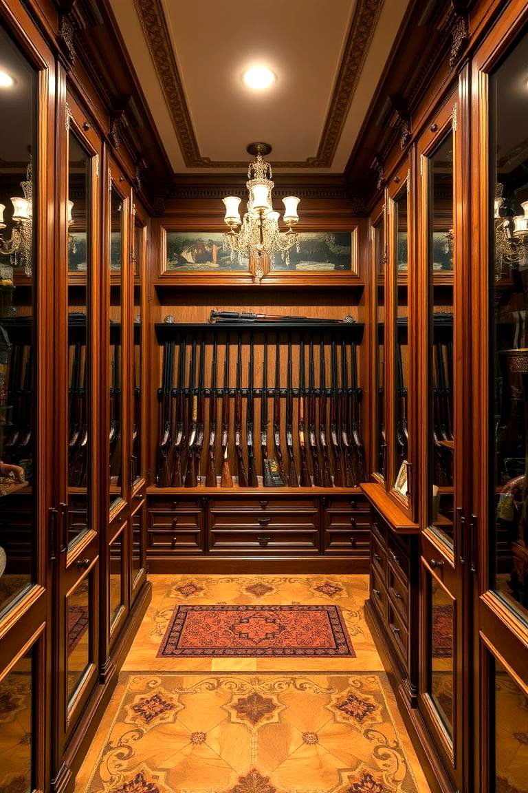 Classic Cabinetry Display - 24 Gun Room Ideas