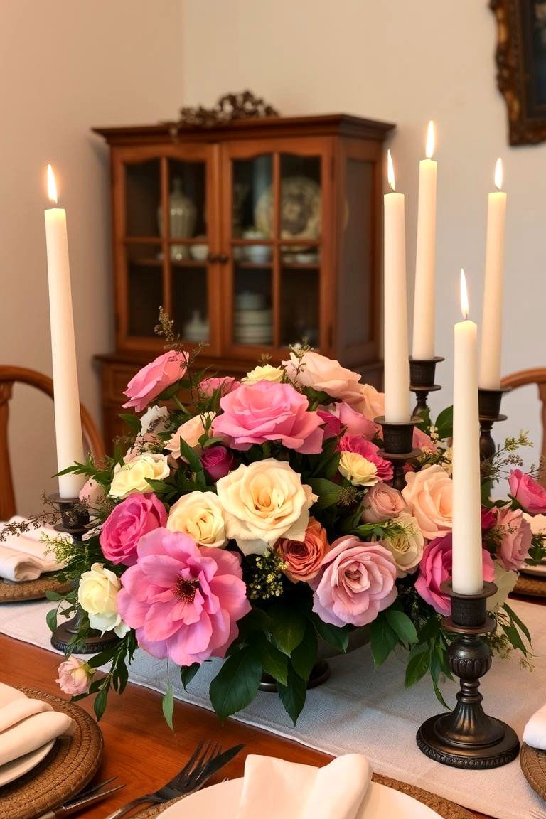 Classic Centerpieces Spark - 24 Vintage Dining Room Ideas