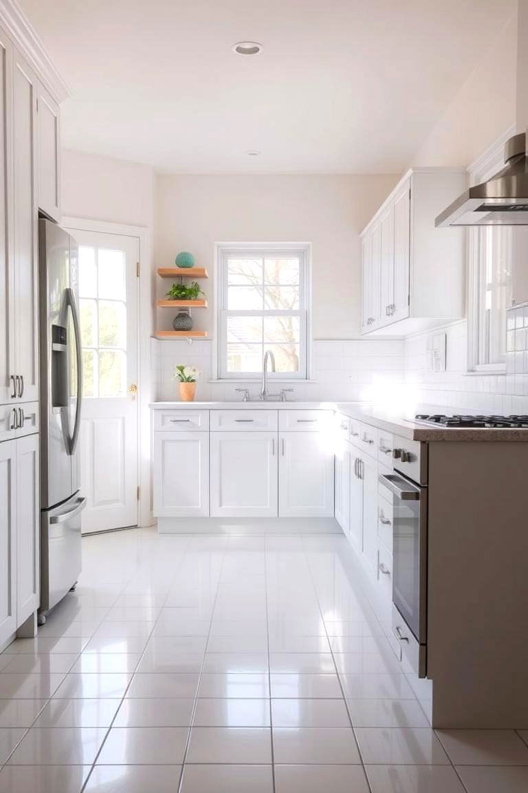 Classic Ceramic Tiles - 24 Kitchen Floor Tile Ideas