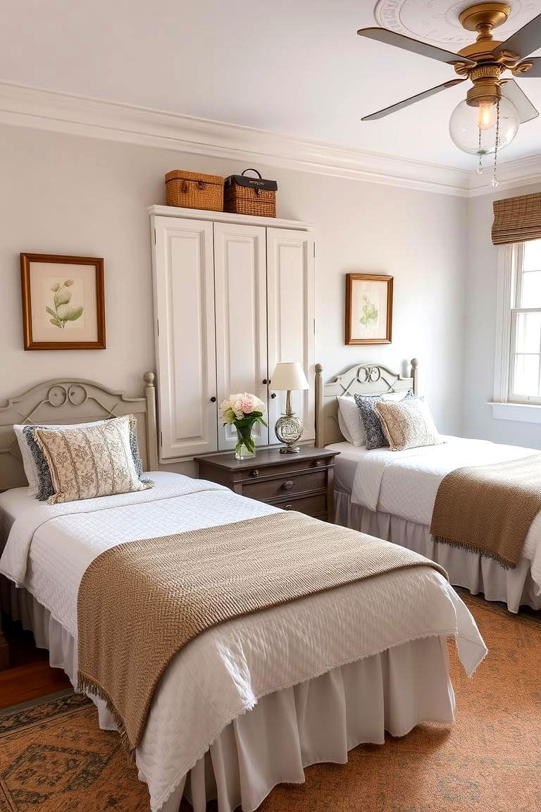 Classic Chic with Modern Twist - 24 Twin Bedroom Ideas