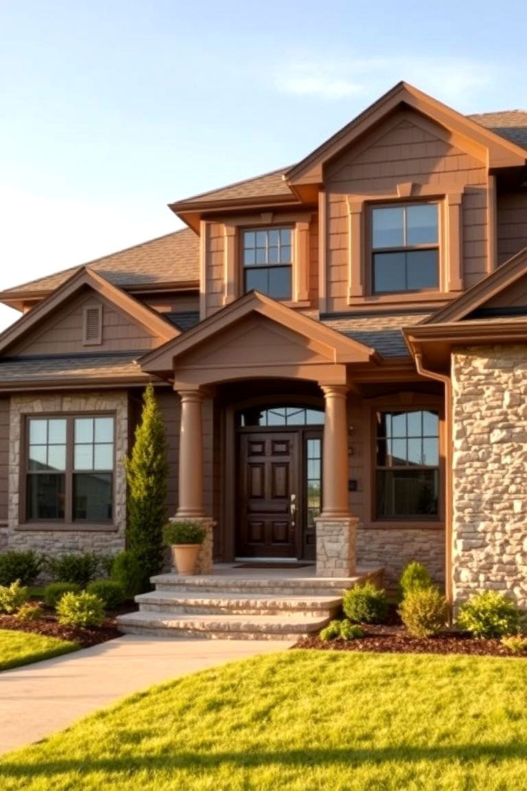 Classic Coffee Brown - 24 Brown Exterior House Colors