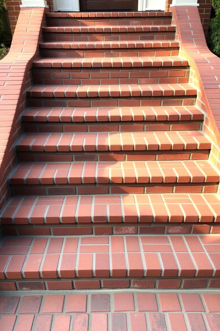 Classic Colonial Brick Steps - 24 Brick Front Steps Design Ideas