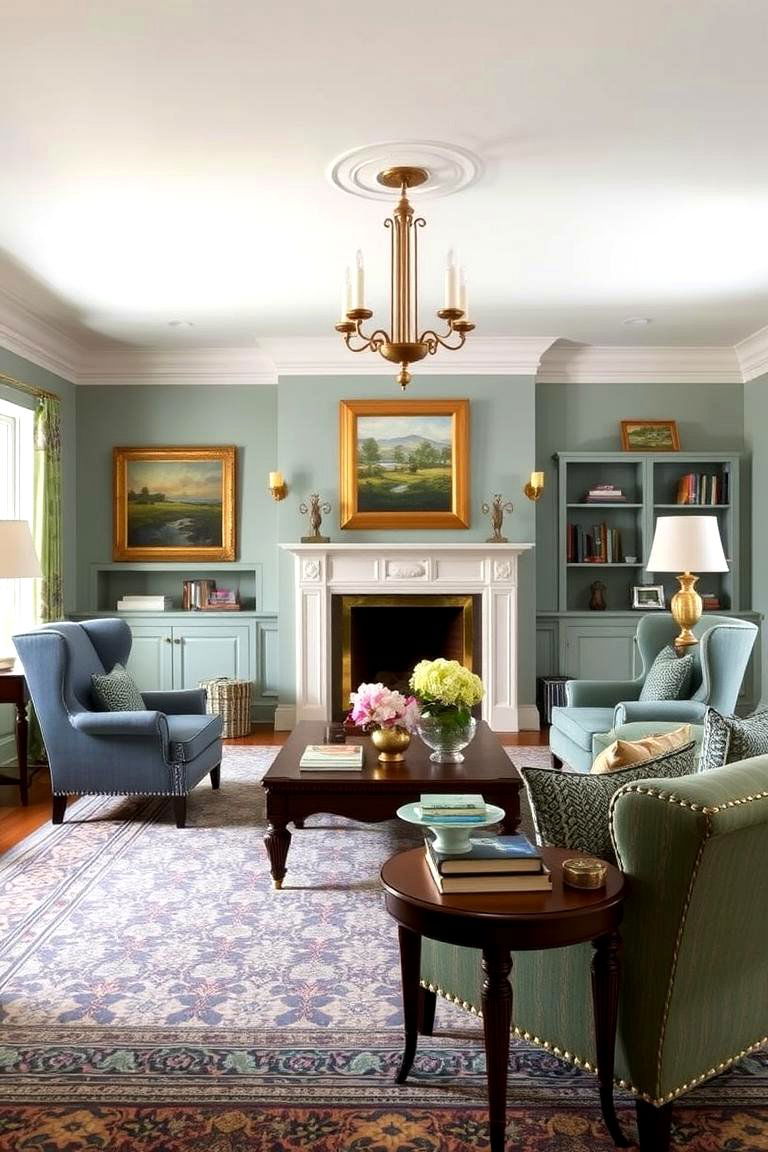 Classic Colonial Elegance - 24 Country Living Room Ideas
