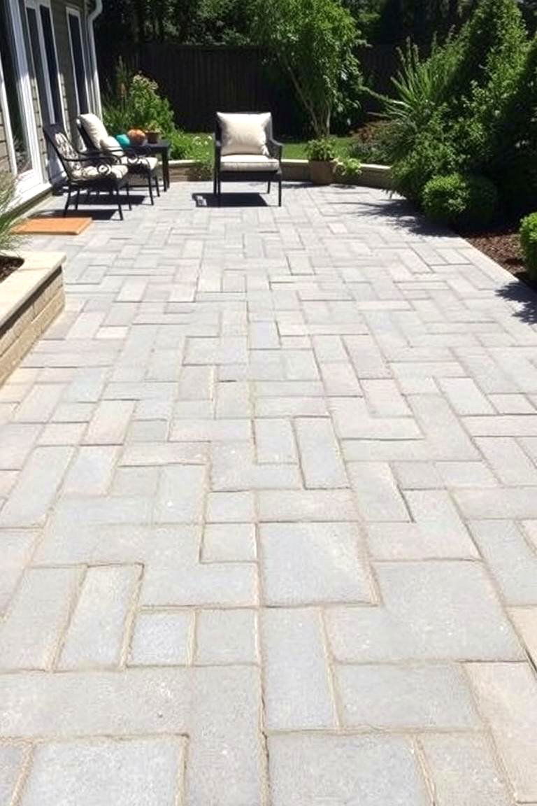 Classic Concrete Pavers - 24 patio tile ideas