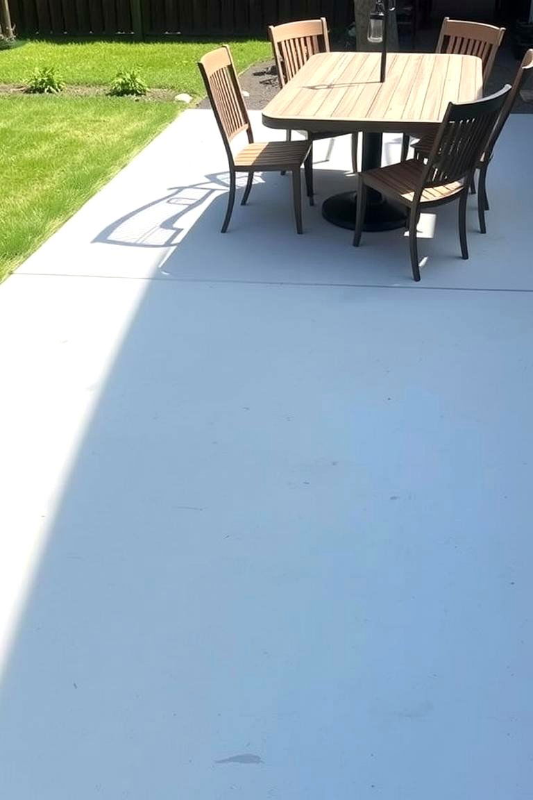 Classic Concrete Slab - 24 Patio Flooring Ideas