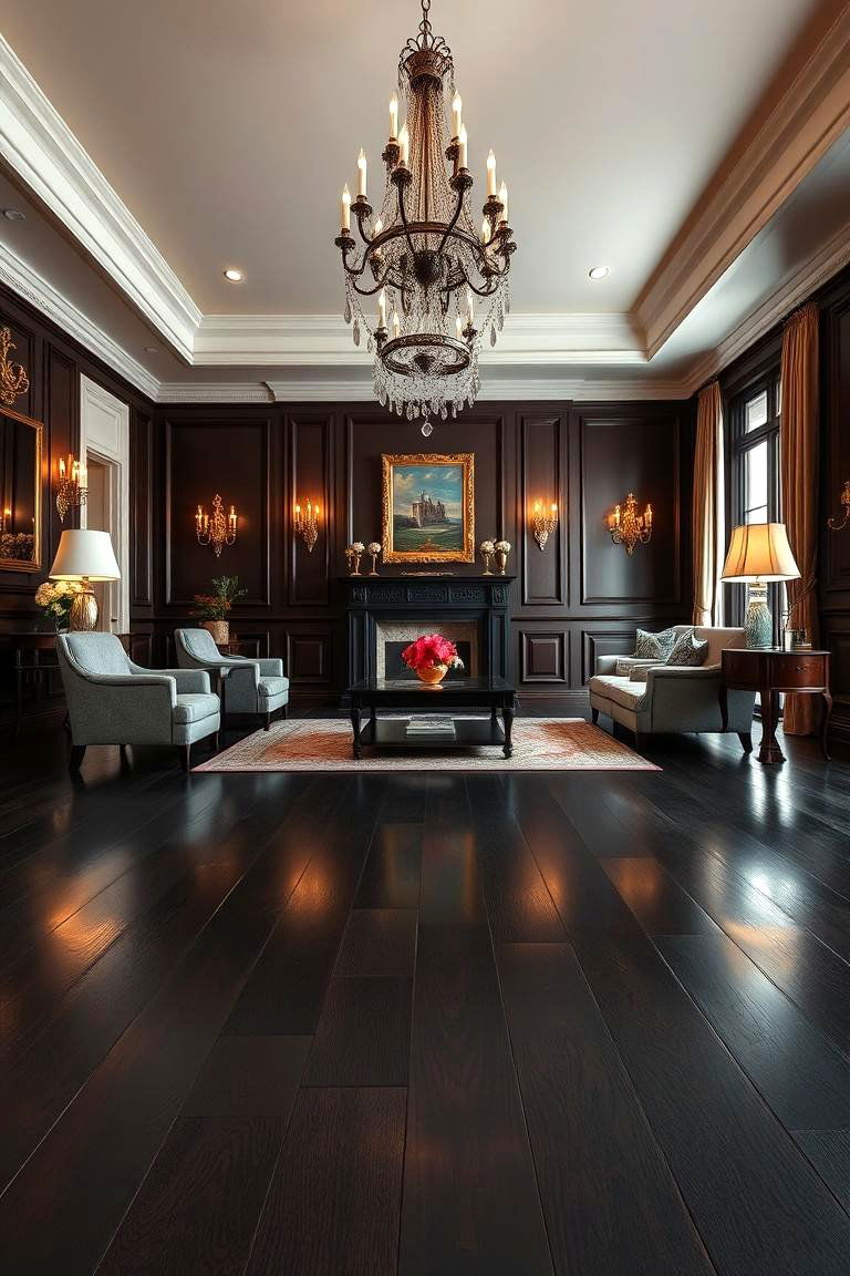 Classic Ebony - 24 Wood Floor Colors