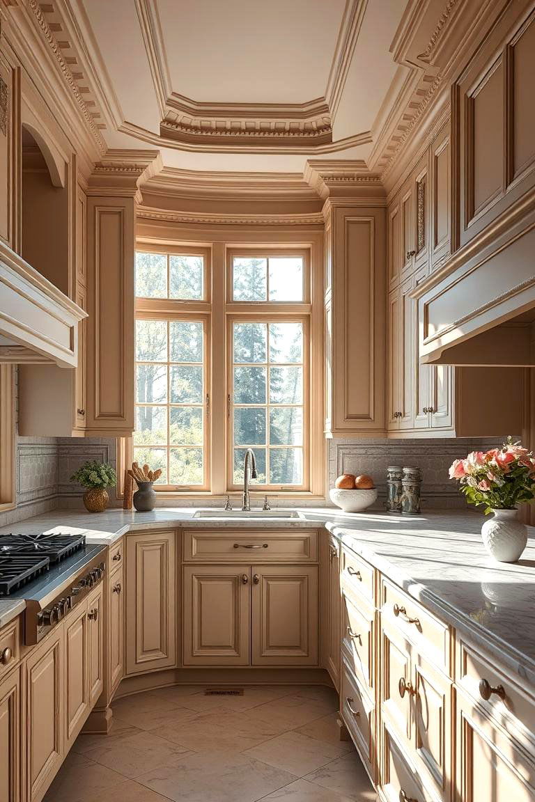 Classic Elegance - 24 Kitchens With Beige Kitchen Cabinets