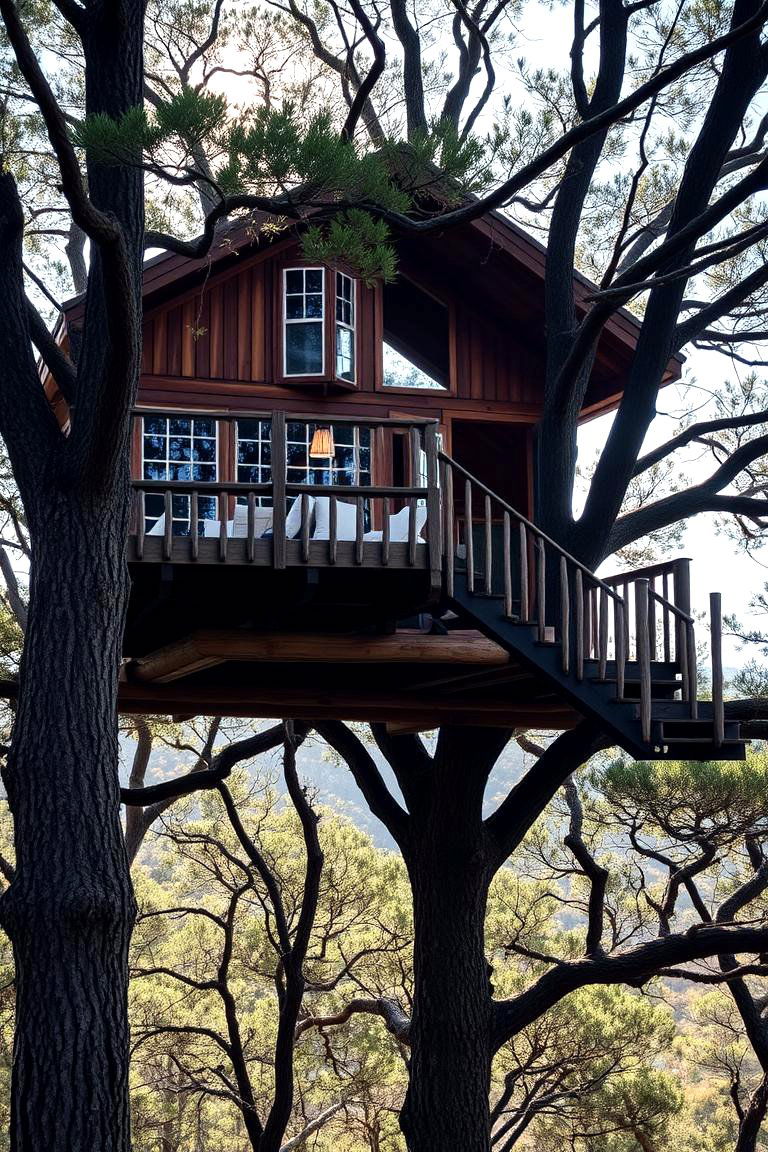 Classic Elevated Tree House - 24 Tree House Ideas