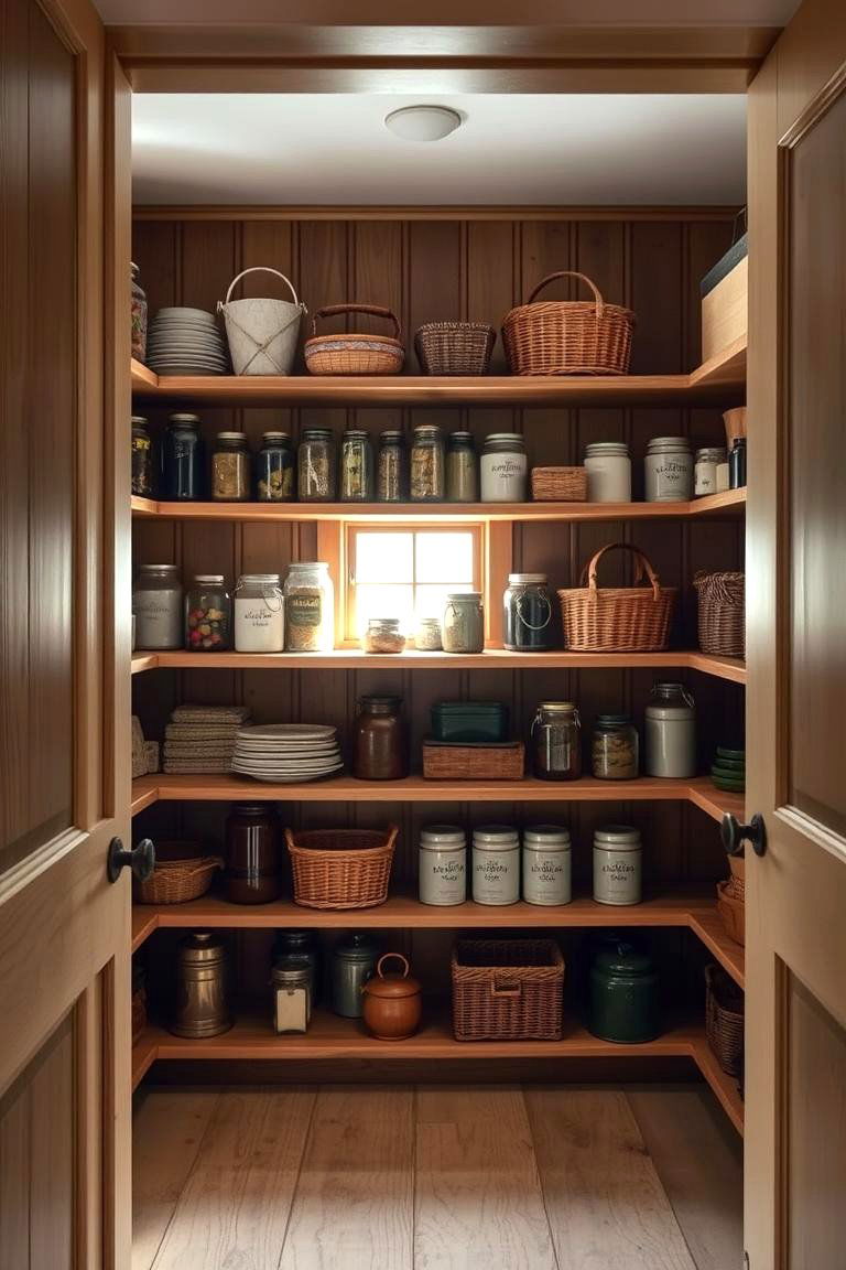 Classic Farmhouse Pantry - 24 Country Kitchen Ideas